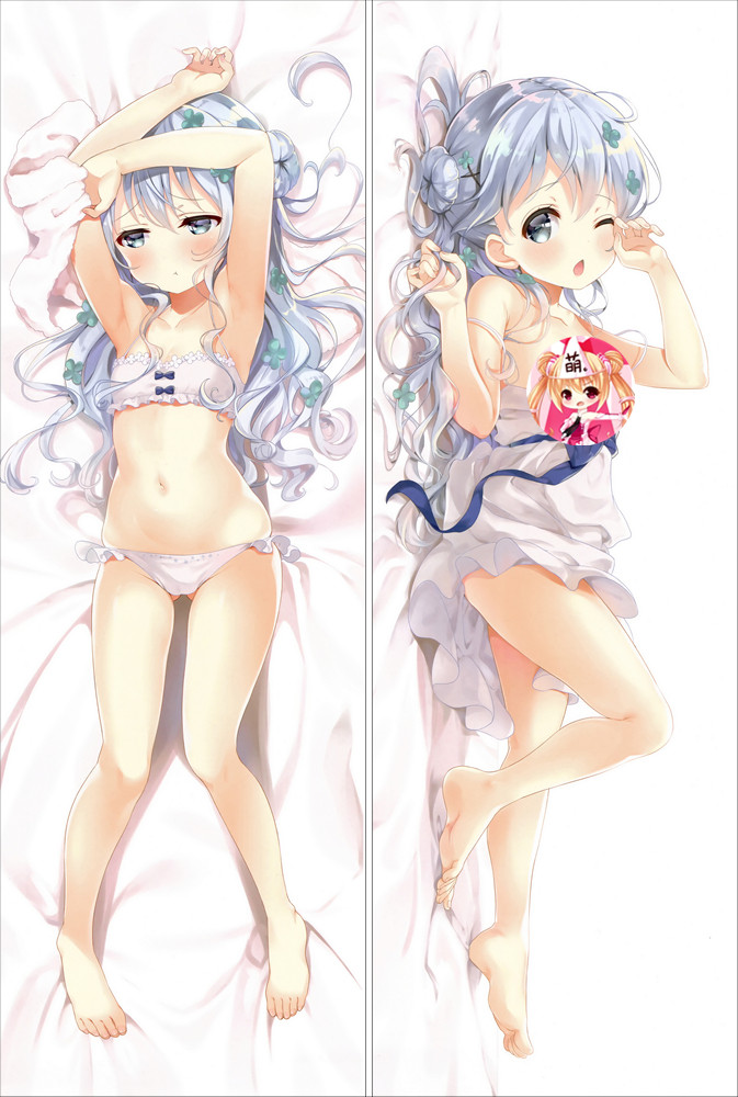 Is the Order a Rabbit Chino Kafu Full body waifu japanese anime pillowcases