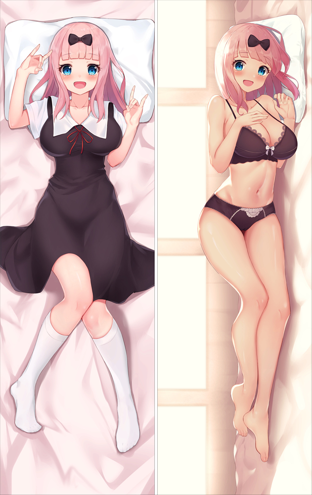 Kaguya-sama Love Is War Fujiwara Chika Anime Dakimakura Japanese Hugging Body Pillow Cover