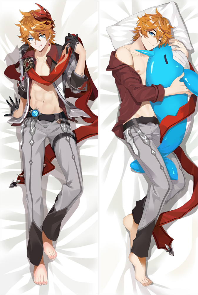 Genshin Impact Tartaglia Anime Dakimakura Japanese Hugging Body Pillow Cover