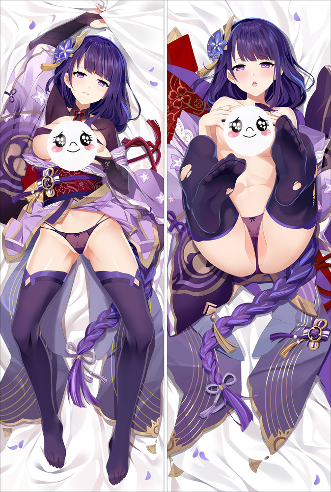 Genshin Impact Raiden Shogun Baal Anime Dakimakura Japanese Hugging Body Pillow Cover