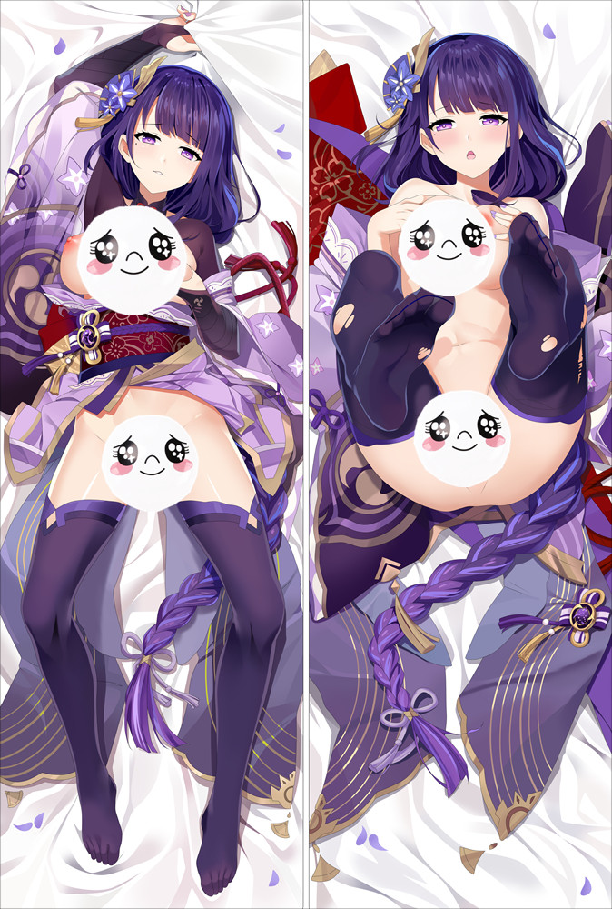 Genshin Impact Raiden Shogun Baal Anime Dakimakura Japanese Hugging Body Pillow Cover