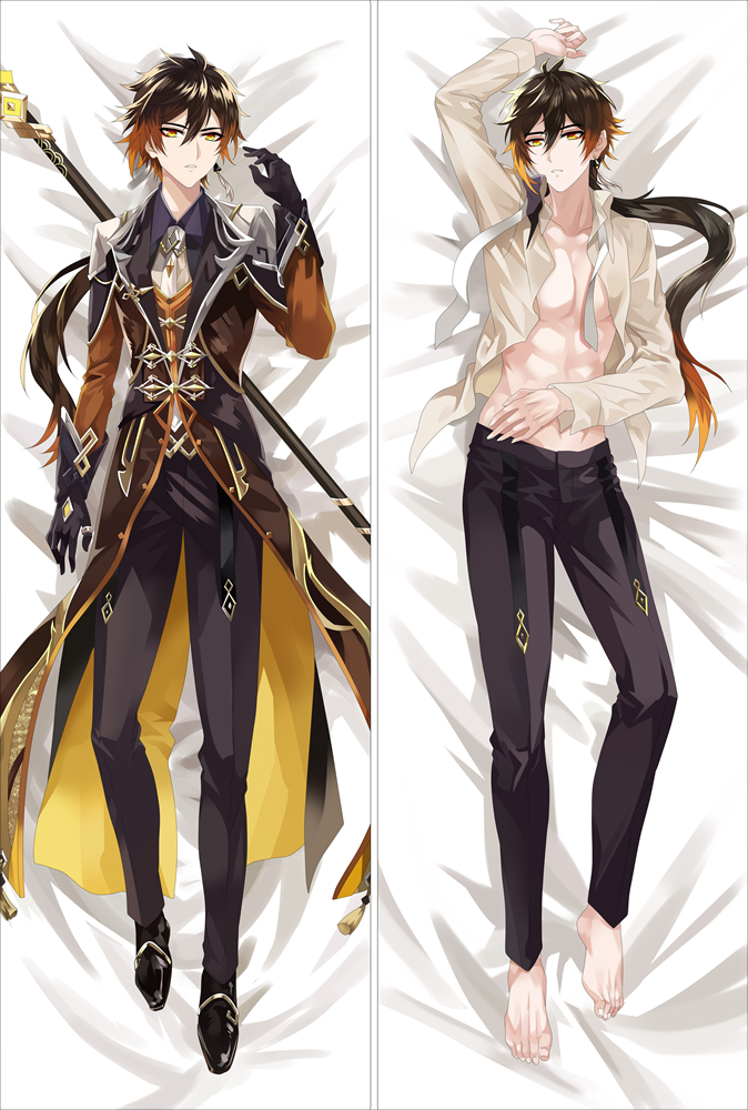 Genshin Impact ZhongLi Anime Dakimakura Japanese Hugging Body Pillow ...