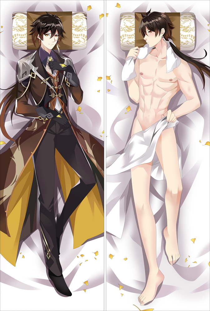 Genshin Impact ZhongLi Anime Dakimakura Japanese Hugging Body Pillow Cover