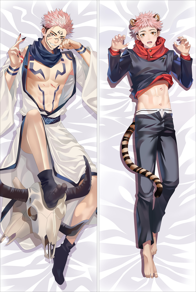 Jujutsu Kaisen Itadori Yuji Anime Dakimakura Japanese Hugging Body Pillow Cover