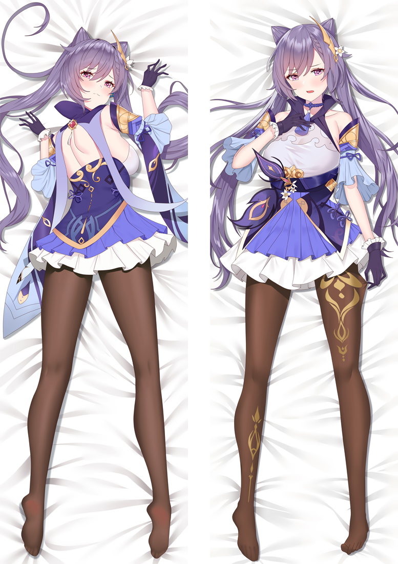 Genshin Impact Keqing Anime Dakimakura Pillow 3D Japanese Lover Pillow