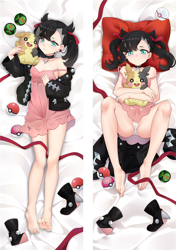 Pokemon Sword and Shield Marnie Anime Dakimakura Japanese Love Body Pillow