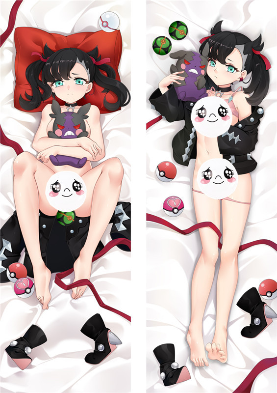 Pokemon Sword and Shield Marnie Anime Dakimakura Japanese Love Body Pillow