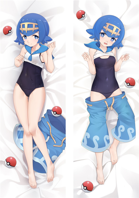 Pokemon Sword and Shield Lana Anime Dakimakura Japanese Love Body Pillow