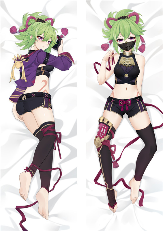 Genshin Impact Kuki Shinobu Anime Dakimakura Pillow 3D Japanese Lover Pillows