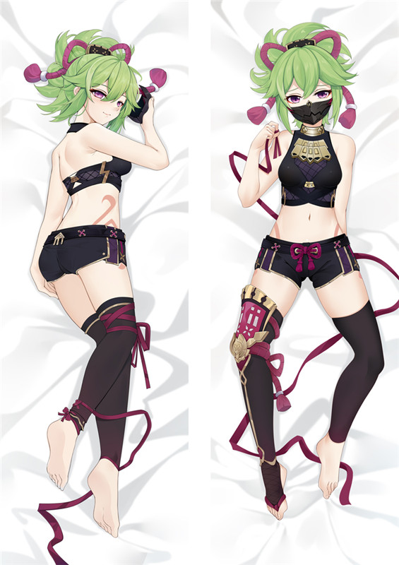 Genshin Impact Kuki Shinobu Anime Dakimakura Pillow 3D Japanese Lover Pillows