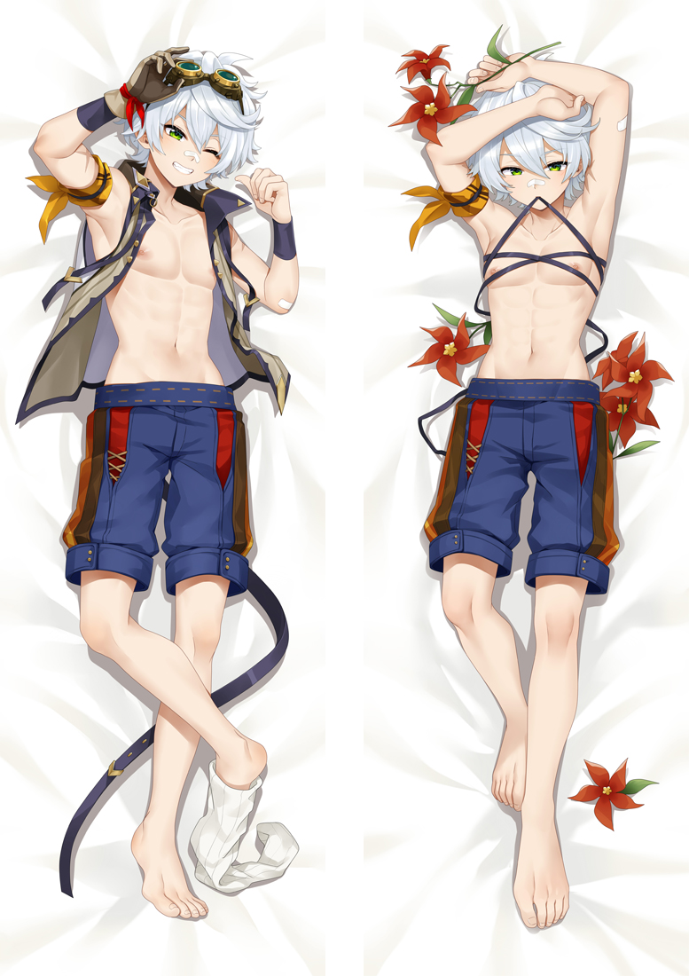 Genshin Impact Bennett Anime Dakimakura Pillow 3D Japanese Lover Pillows