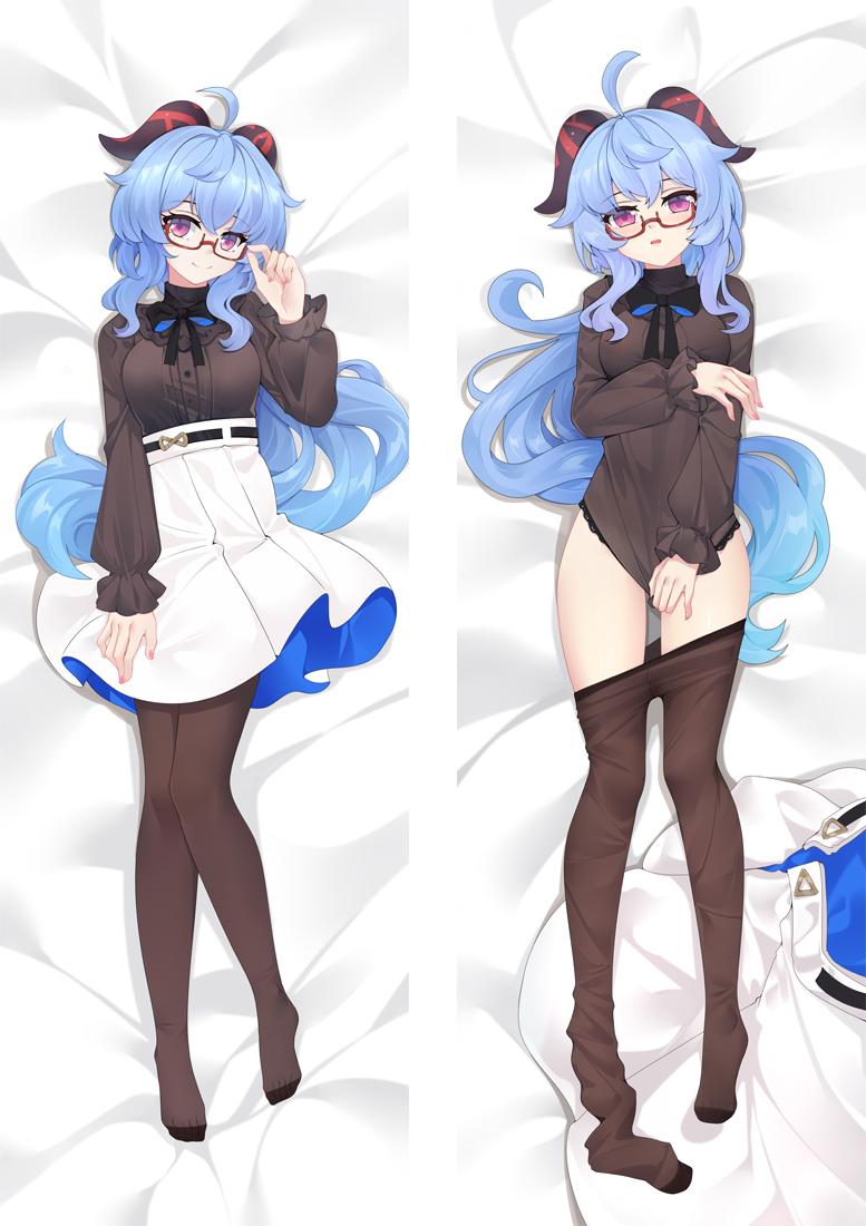 Genshin Impact Ganyu Anime Dakimakura Pillow 3D Japanese Lover Body Pillow