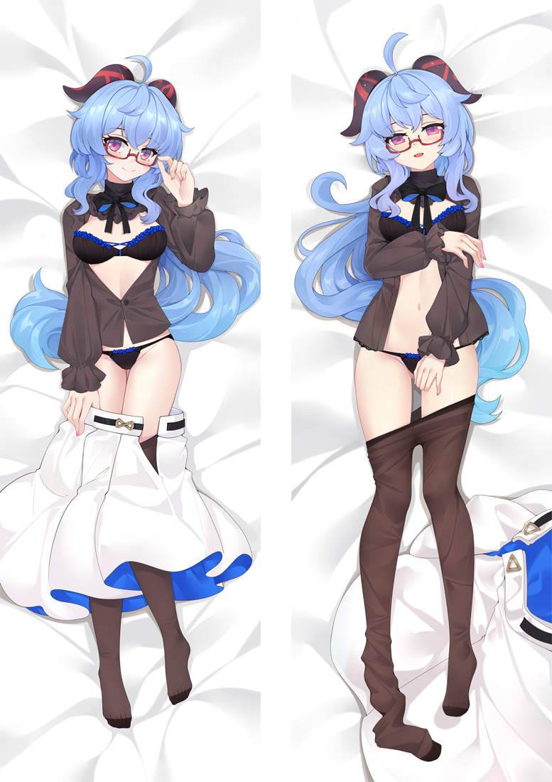 Genshin Impact Ganyu Anime Dakimakura Pillow 3D Japanese Lover Body Pillow