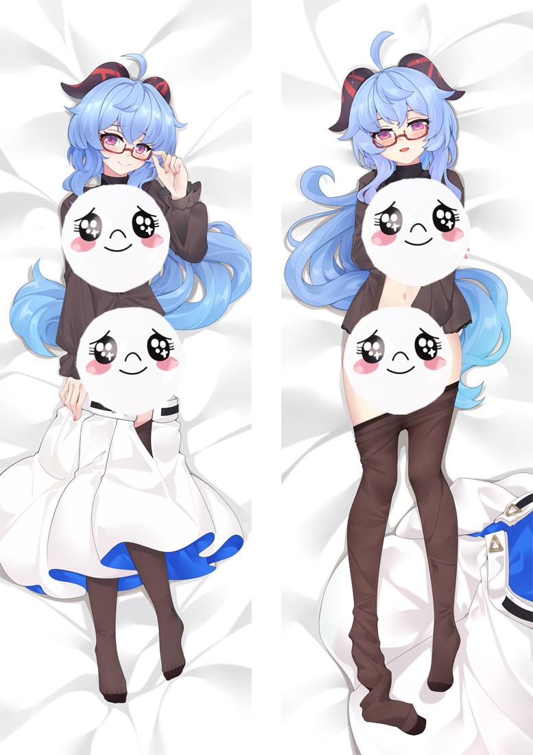 Genshin Impact Ganyu Anime Dakimakura Pillow 3D Japanese Lover Body Pillow