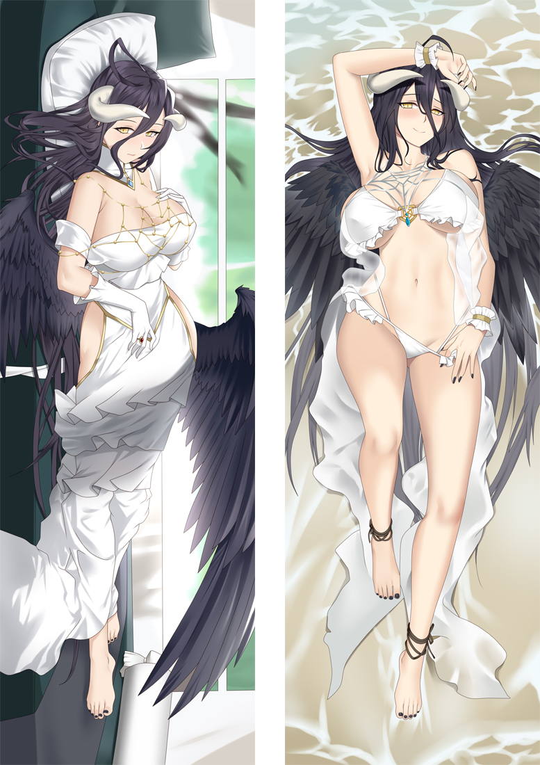 Overlord Albedo Anime Dakimakura Pillow 3D Japanese Lover Body Pillow