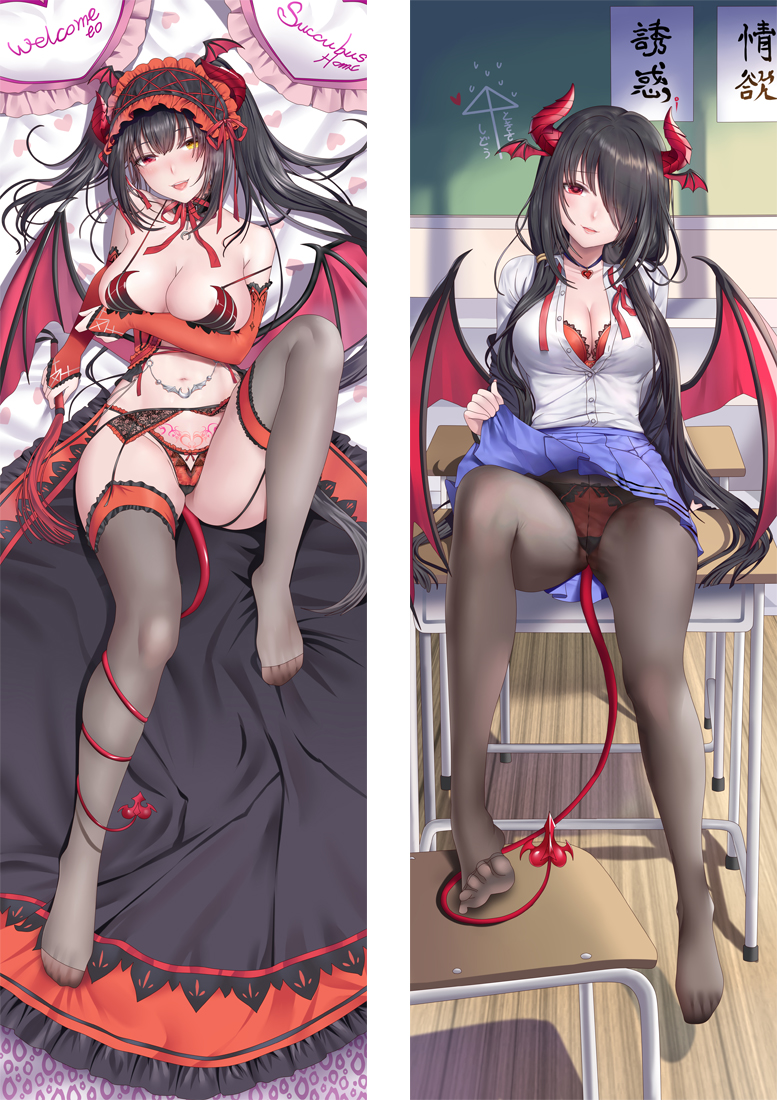 Date A Live Tokisaki Kurumi Anime Dakimakura Pillow 3D Japanese Lover Body Pillow