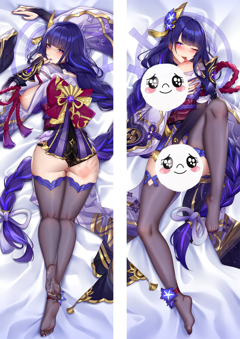 Genshin Impact Raiden Shogun Baal Anime Dakimakura Pillow 3D Japanese Lover Body Pillow