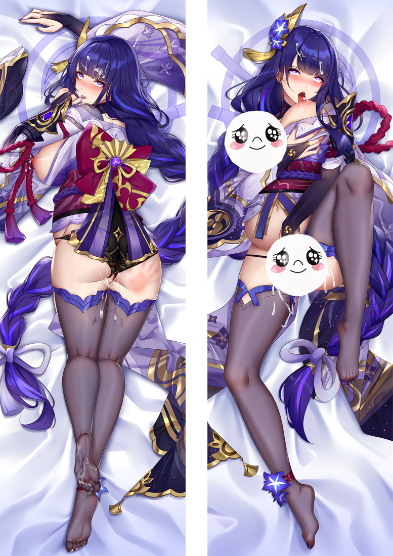 Genshin Impact Raiden Shogun Baal Anime Dakimakura Pillow 3D Japanese Lover Body Pillow