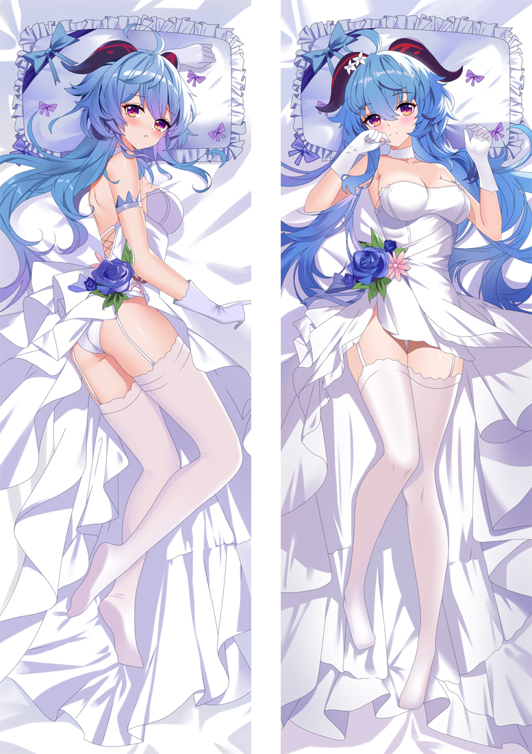 Genshin Impact Ganyu Anime Dakimakura Pillow 3D Japanese Lover Pillow