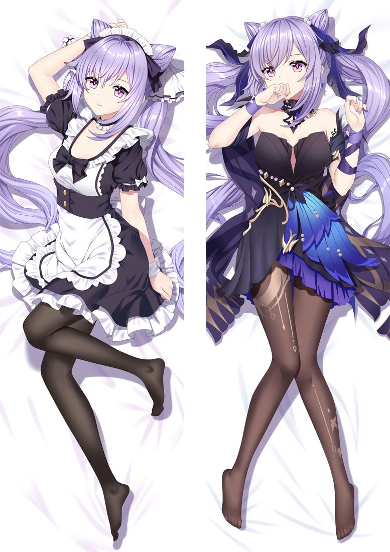 Genshin Impact Keqing Anime Dakimakura Pillow 3D Japanese Lover Body Pillow