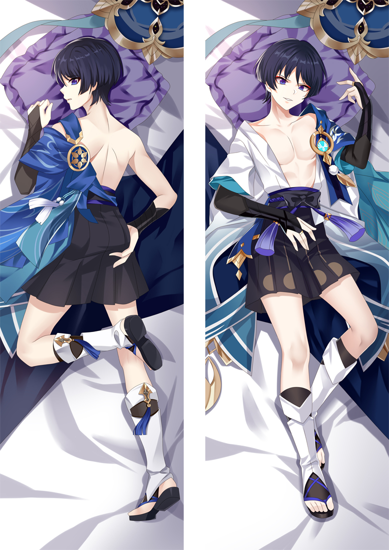 Genshin Impact Wanderer Anime Dakimakura Pillow 3D Japanese Lover Body Pillow