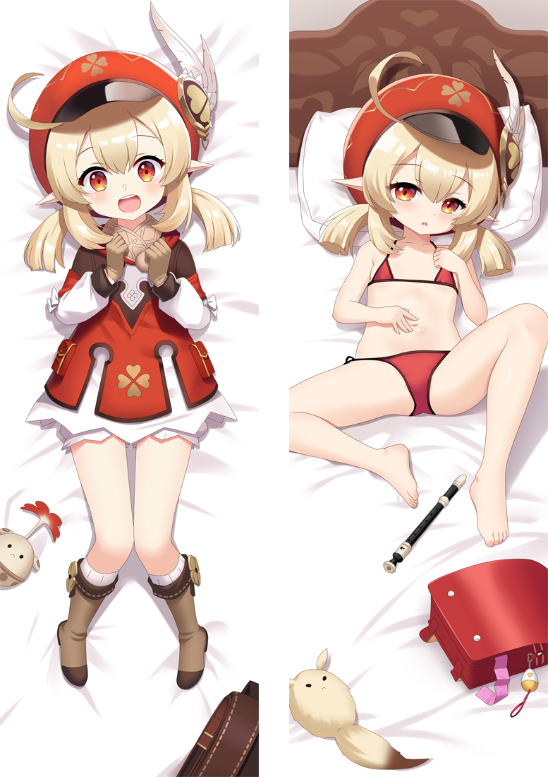 Genshin Impact Klee Anime Dakimakura Pillow 3D Japanese Lover Body Pillow