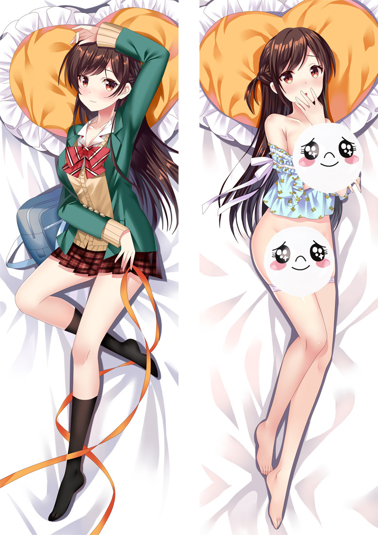 Kanojo Okarishimasu Sarashina Ruka Anime Dakimakura Pillow 3D Japanese Lover Body Pillow