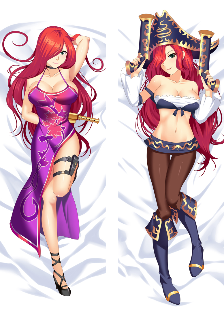 League Of Legends Miss Fortune Anime Dakimakura Japanese Hugging Body Pillow Cover