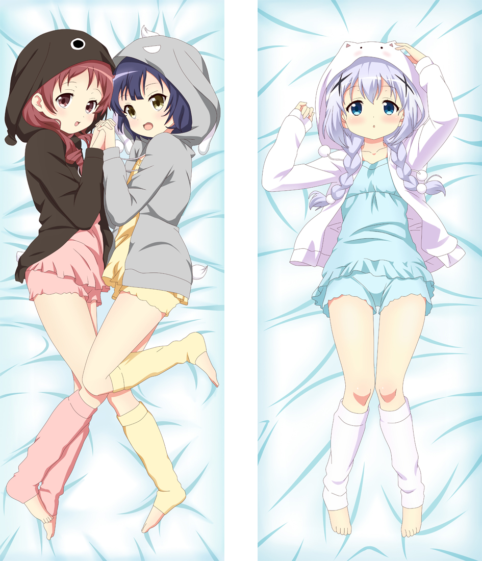 Is the Order a Rabbit Anime Dakimakura Japanese Hugging Body Pillow Cover