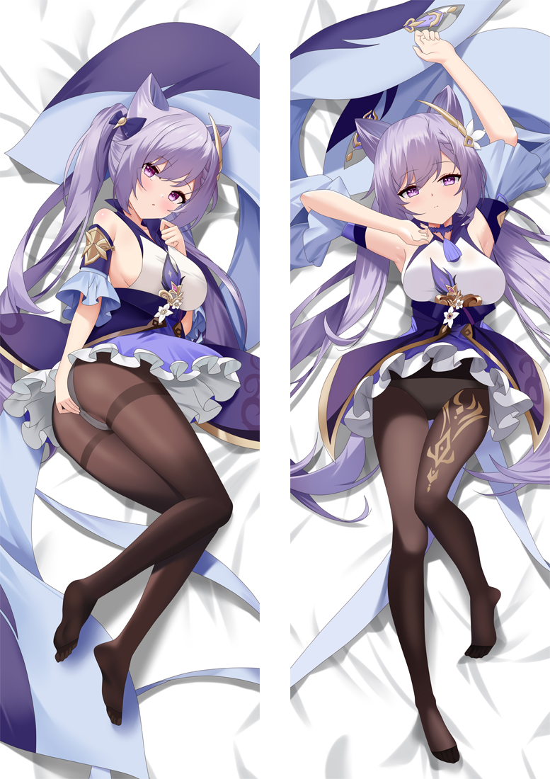 Genshin Impact Keqing Anime Dakimakura Japanese Love Body Pillow