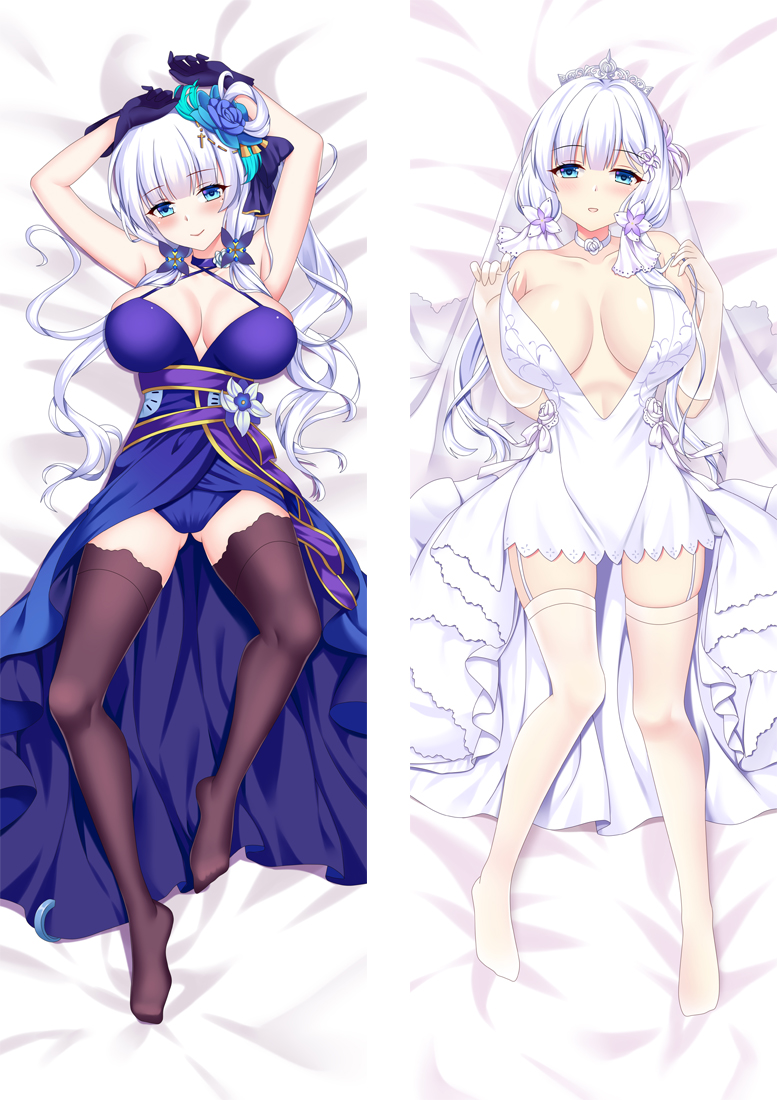 Azur Lane Royal Navy Illustrious Anime Dakimakura Japanese Love Body Pillow