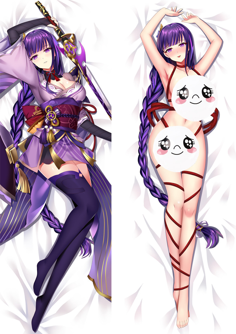 Genshin Impact Raiden Shogun Baal Anime Dakimakura Japanese Love Body Pillow