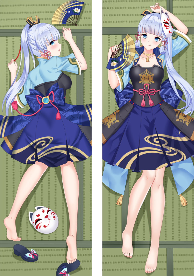 Genshin Impact Kamisato Ayaka Anime Dakimakura Pillow 3D Japanese Lover Pillow