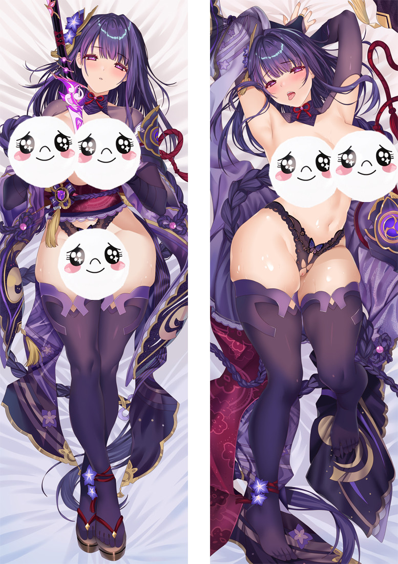 Genshin Impact Raiden Shogun Baal Anime Dakimakura Pillow 3D Japanese Lover Pillow