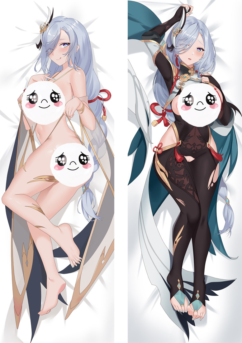 Genshin Impact Shenhe Anime Dakimakura Pillow 3D Japanese Lover Pillows