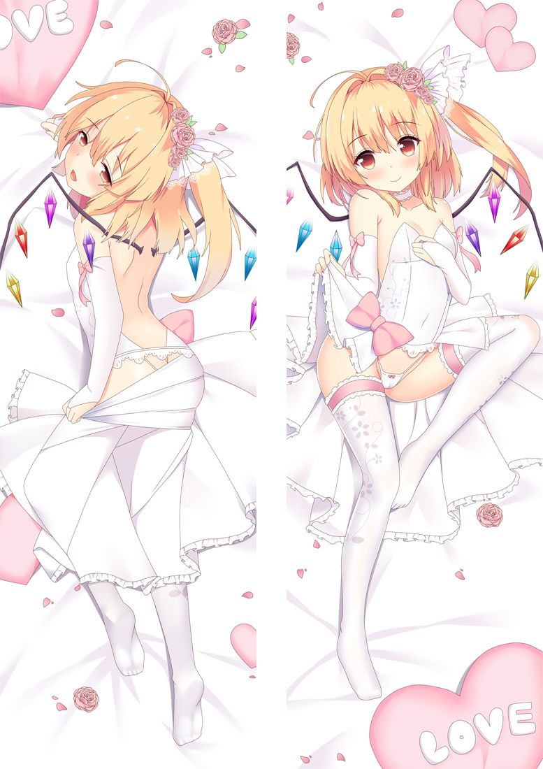 TouHou Project Flandre Scarlet Anime Dakimakura Pillow 3D Japanese Lover Pillow