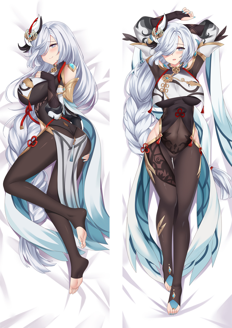 Genshin Impact Shenhe Anime Dakimakura Pillow 3D Japanese Lover Pillow