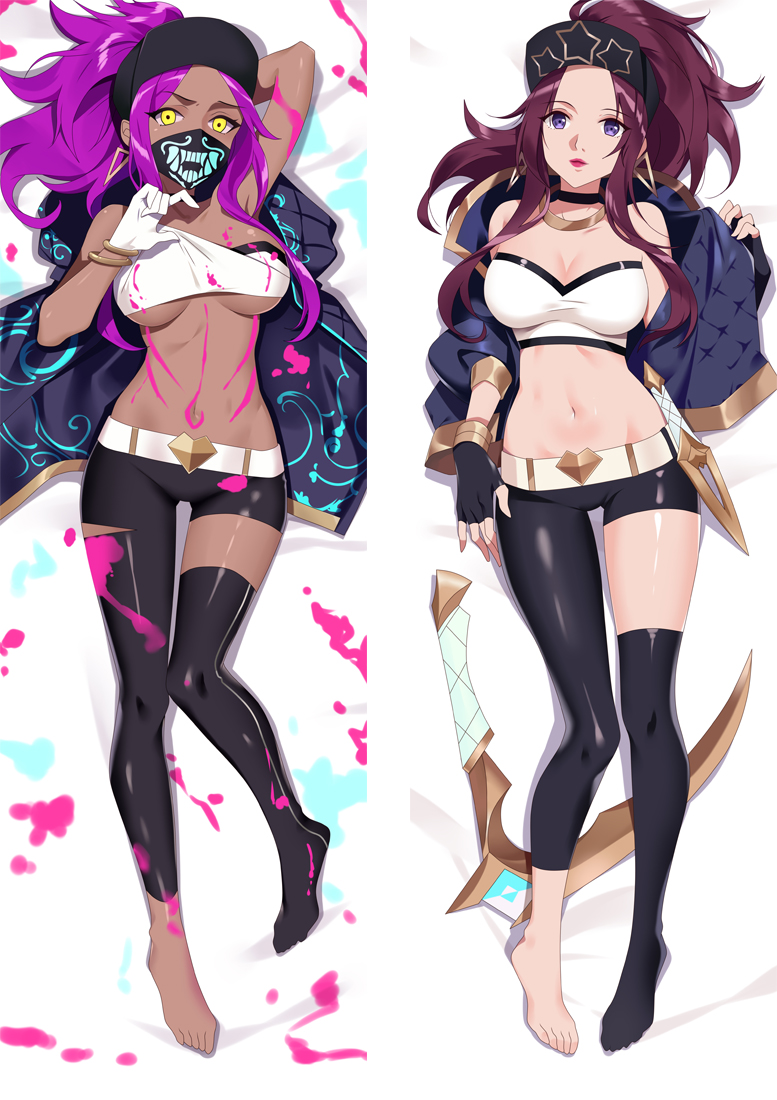 League of Legends Akali Anime Dakimakura Pillow 3D Japanese Lover Pillow