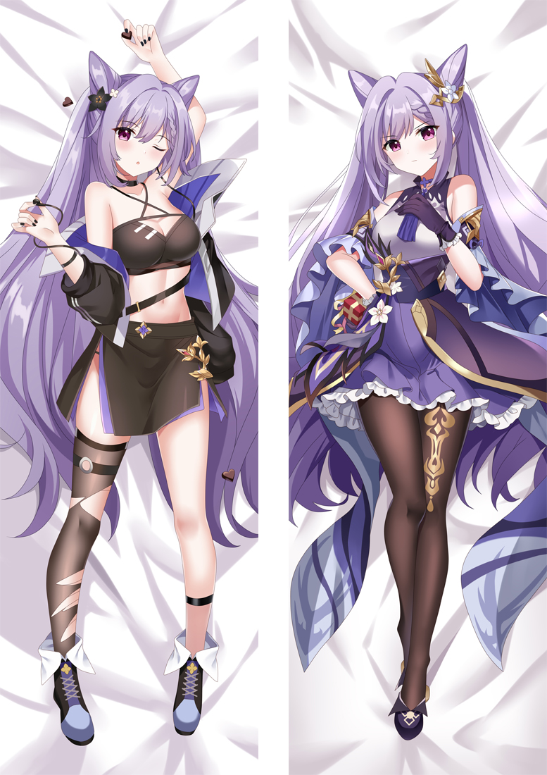 Genshin Impact KeQing Anime Dakimakura Pillow 3D Japanese Lover Pillowcase