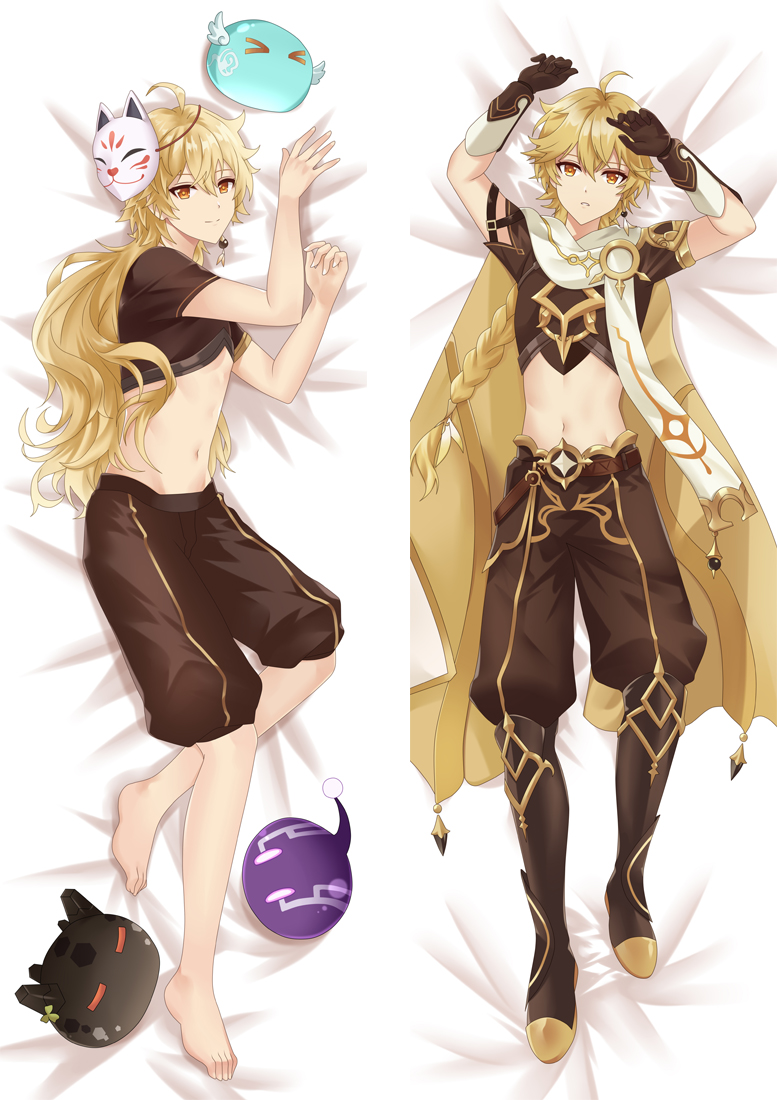 Genshin Impact Aether Anime Dakimakura Pillow 3D Japanese Lover Pillowcase