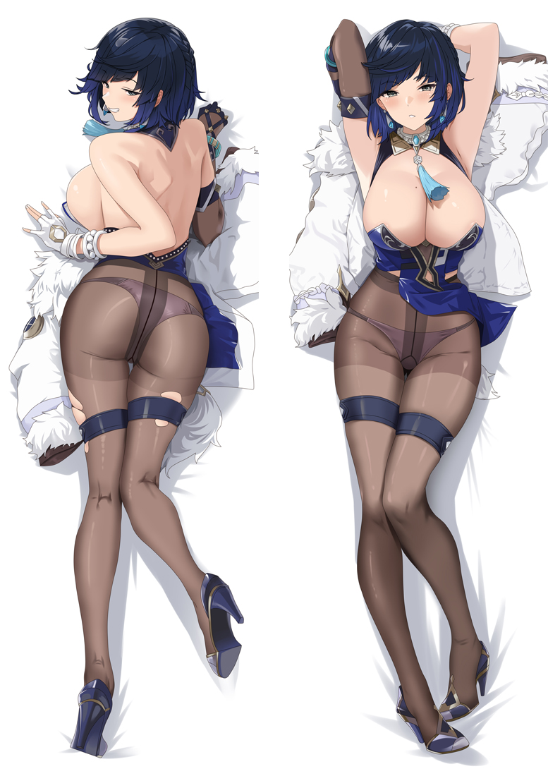 Genshin Impact Yelan Anime Dakimakura Pillow 3D Japanese Lover Pillowcase