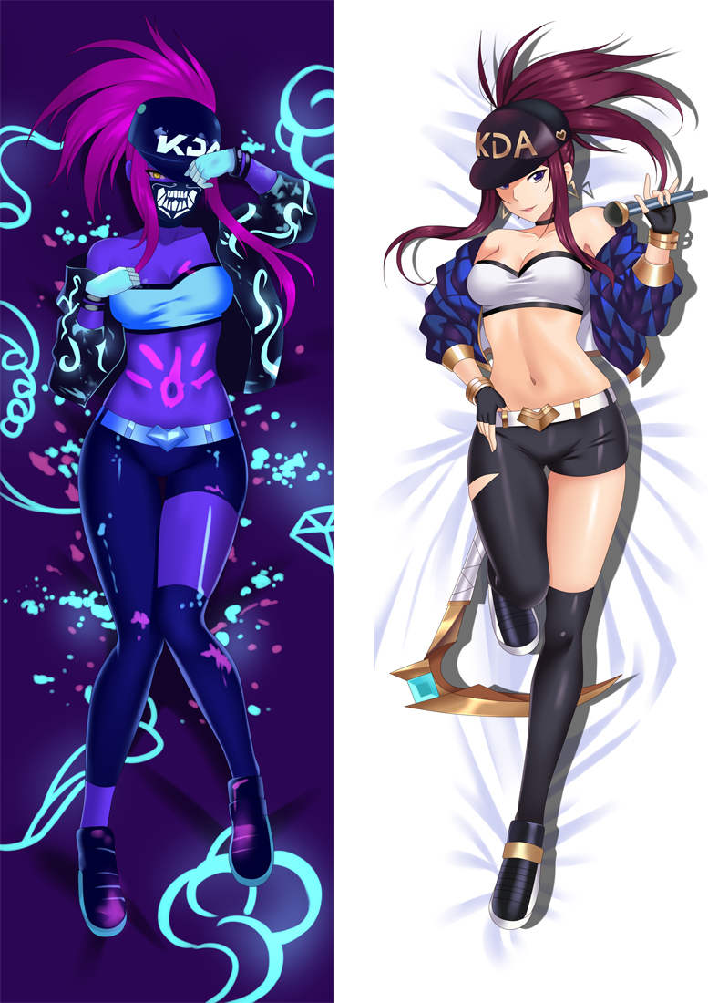 League of Legends Akali Anime Dakimakura Pillow 3D Japanese Lover Pillowcase