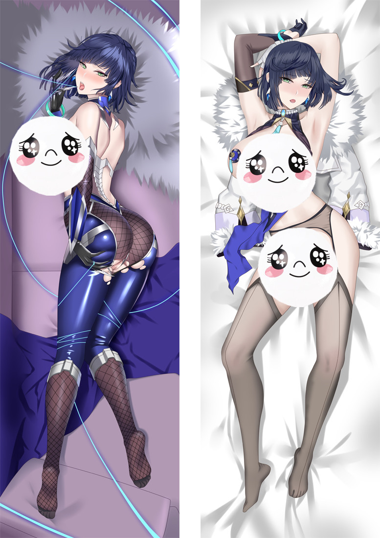 Genshin Impact Yelan Anime Dakimakura Pillow 3D Japanese Lover Pillowcase