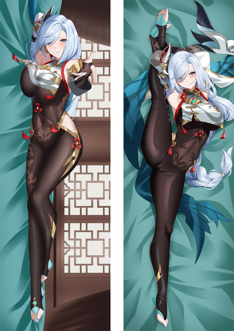 Genshin Impact Shenhe Anime Dakimakura Pillow 3D Japanese Lover Pillowcase