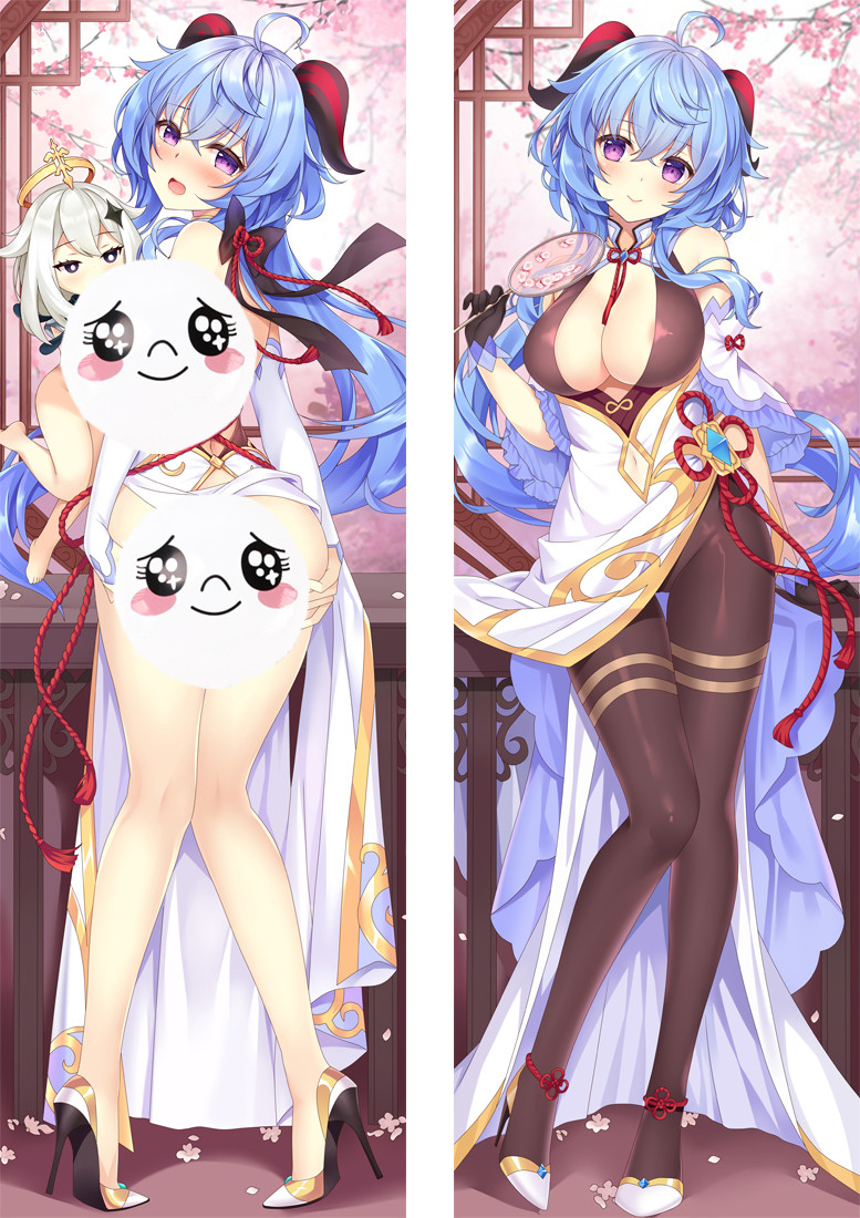 Genshin Impact Ganyu Anime Dakimakura Pillow 3D Japanese Lover Body Pillow