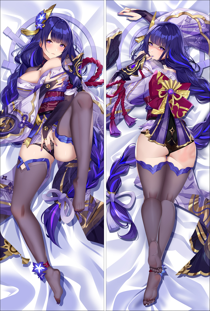 Genshin Impact Raiden Shogun Baal Anime Dakimakura Japanese Hugging Body Pillow Covers