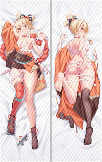 Genshin Impact Yoimiya Anime Dakimakura Pillow 3D Japanese Lover Pillows