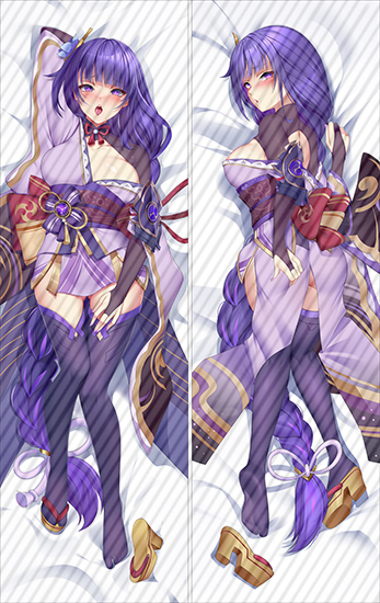 Genshin Impact Raiden Shogun Baal Anime Dakimakura Pillow 3D Japanese Lover Pillows