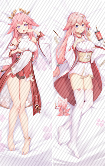 Yae Miko Genshin Impact Anime Dakimakura Pillow 3D Japanese Lover Pillows