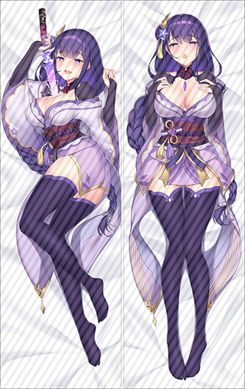 Genshin Impact Raiden Shogun Baal Anime Dakimakura Pillow 3D Japanese Lover Pillows